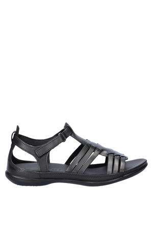 leren sandalen zwart