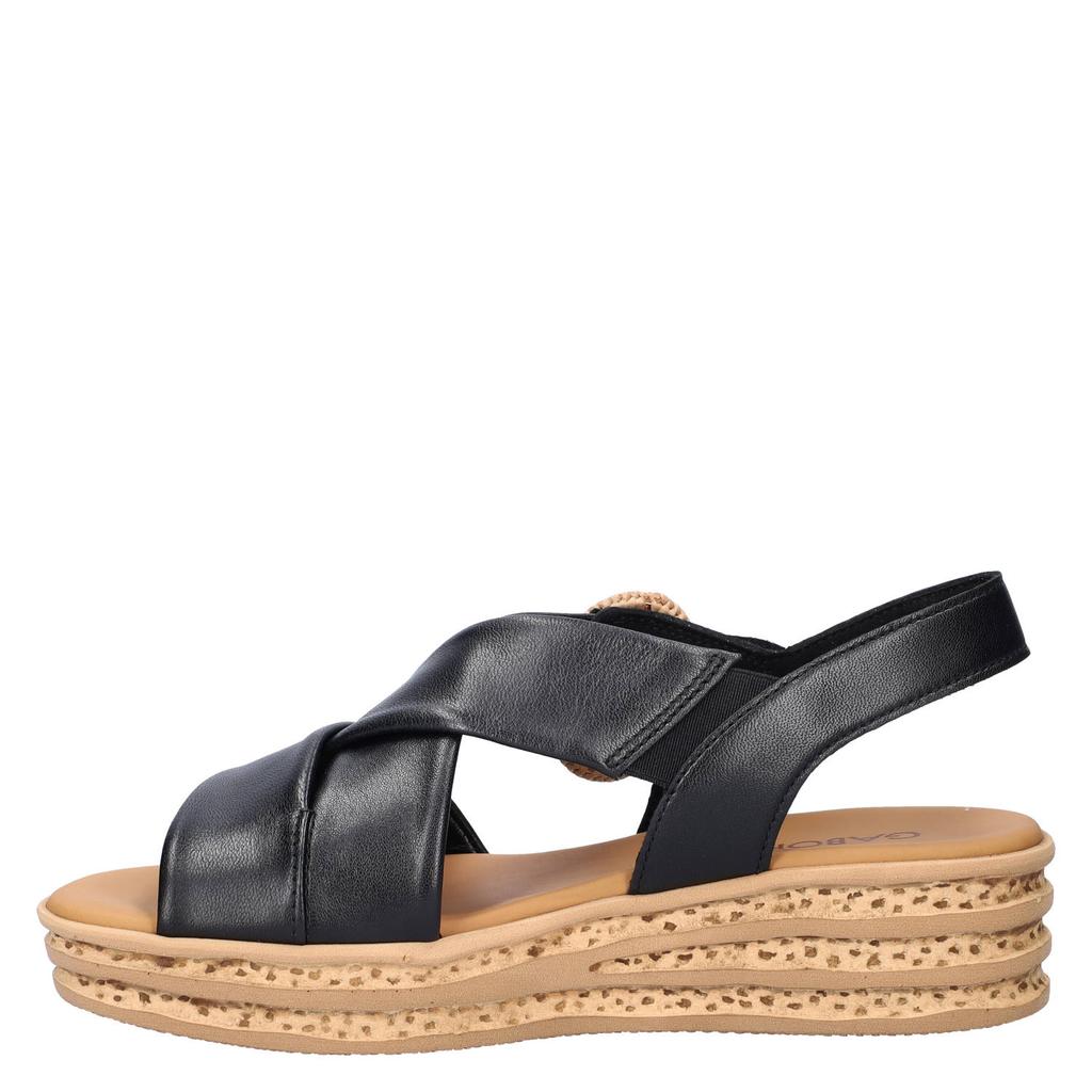 Gabor leren sandalen zwart