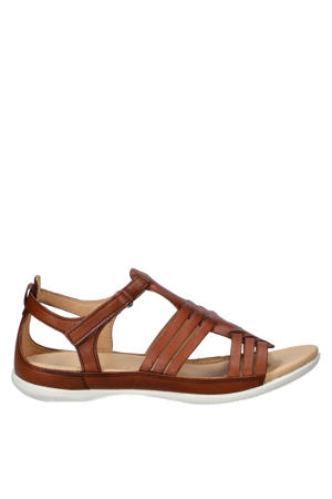 leren sandalen cognac