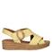 Gabor leren sandalen geel