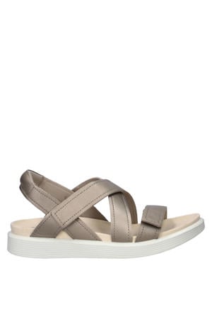 Soft leren sandalen goud