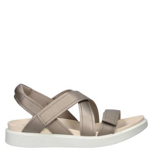 Soft leren sandalen goud