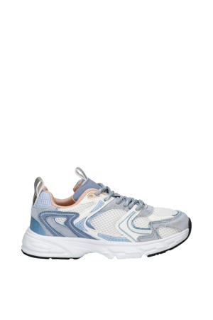 sneakers wit/blauw