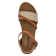 thumbnail: Nelson imitatieleren sandalen cognac/beige
