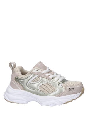 chunky sneakers beige/goud