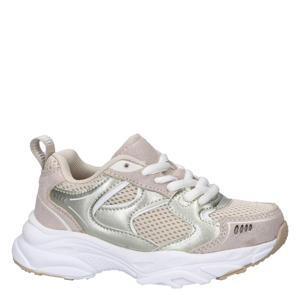 chunky sneakers beige/goud
