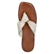 thumbnail: Nelson imitatieleren teenslippers - ecru