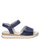 Gabor suède sandalen blauw
