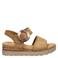 Gabor suède sandalen cognac