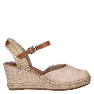 suède sleehakken beige
