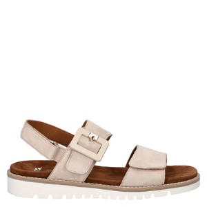 suède sandalen zand