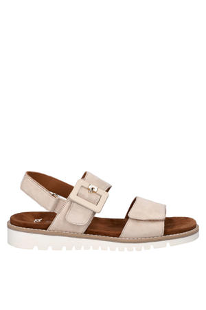 suède sandalen zand