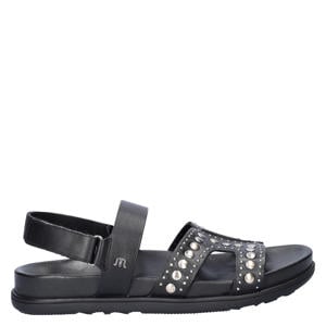 Elora leren sandalen zwart