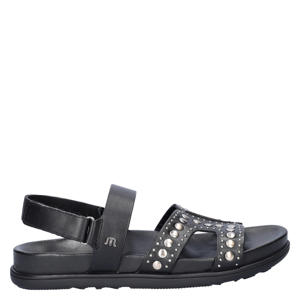 Elora leren sandalen zwart