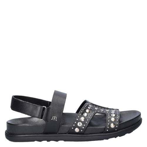 Maruti Elora leren sandalen zwart