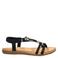Dolcis suèdelook sandalen - zwart