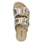 thumbnail: Gabor leren slippers met profielzool goud