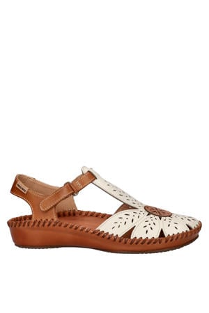 leren sandalen cognac