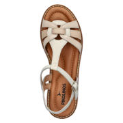 thumbnail: Pikolinos Roquetas leren sandalen met sleehak ecru