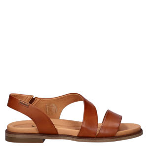 Navia leren sandalen cognac