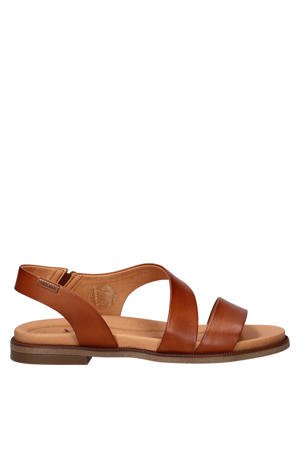 Navia leren sandalen cognac