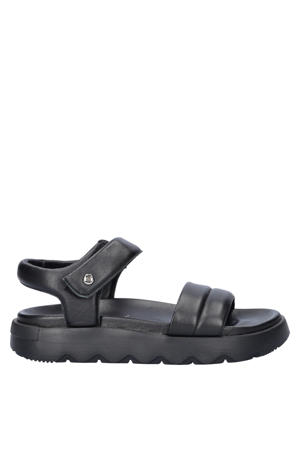Bety leren sandalen zwart