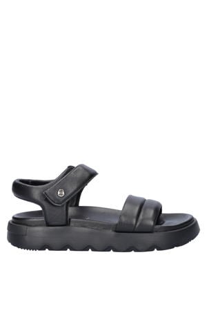 Bety leren sandalen zwart
