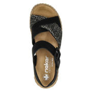 thumbnail: Rieker leren sandalen zwart wit