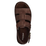 thumbnail: Warmbat Australia Wenlock suède sandalen met plateauzool bruin