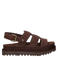 Warmbat Australia Wenlock suède sandalen met plateauzool bruin