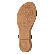 thumbnail: Dolcis imitatieleren sandalen met strass steentjes zwart