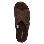 thumbnail: Warmbat Australia suède slippers met plateauzool bruin