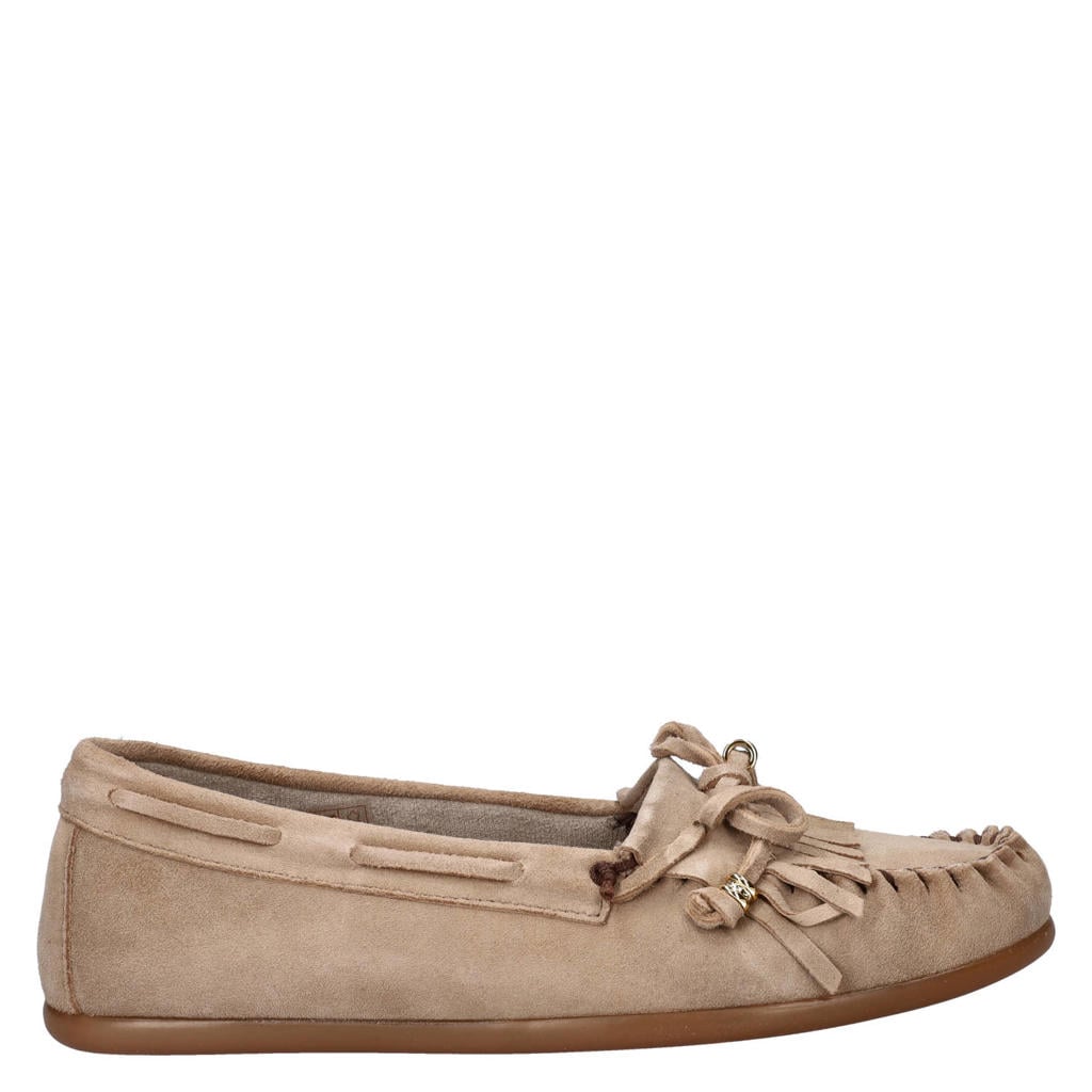 Taupe dames Nelson suède mocassins