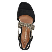 thumbnail: Marco Tozzi suèdelook sandalen met blokhak zwart