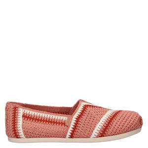 alpargata espadrilles met gehaakt oudroze