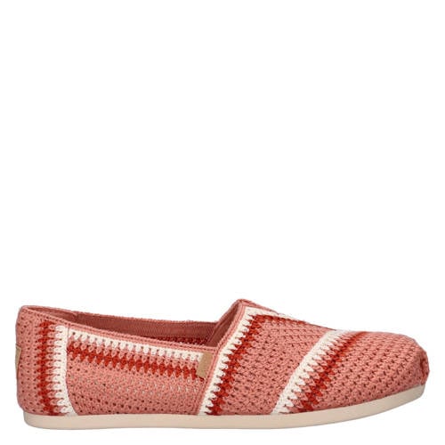 Toms alpargata espadrilles met gehaakt oudroze