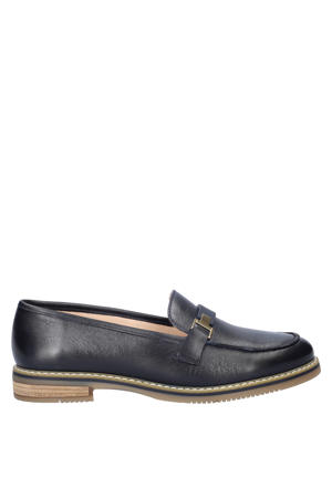 Cambridge Trotteur leren loafers met siergesp blauw