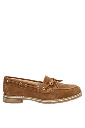 suède bootschoenen cognac