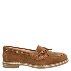 suède bootschoenen cognac