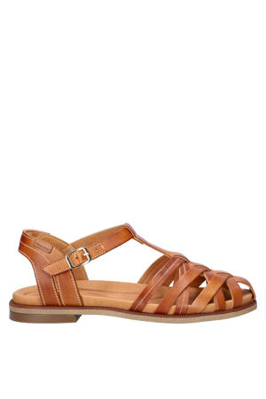 Navia leren sandalen cognac