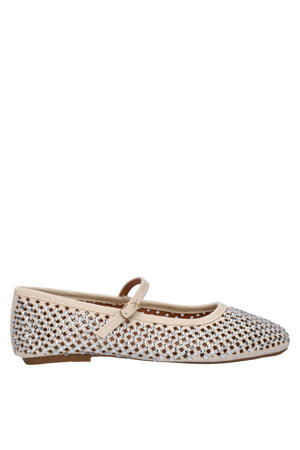 ballerina's met strass ecru