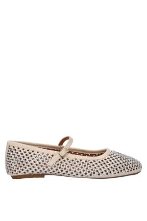ballerina's met strass ecru