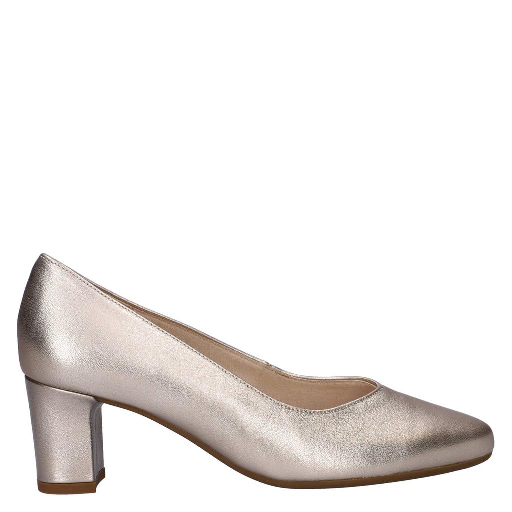 Gouden dames Gabor leren pumps