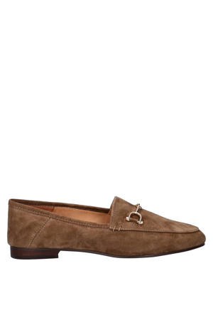 suède loafers bruin