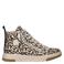Rieker sneakers met panterprint beige/zwart