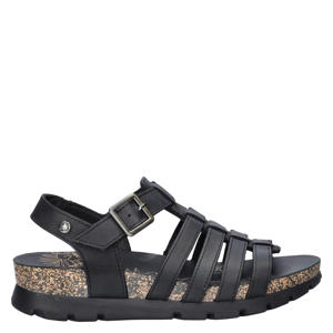 Sasha suède leren sandalen zwart