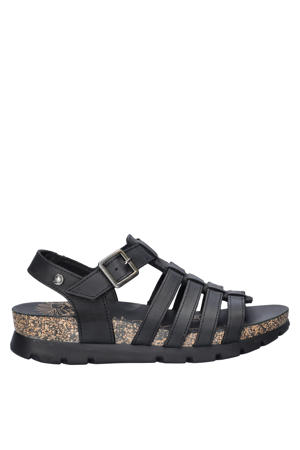 Sasha suède leren sandalen zwart