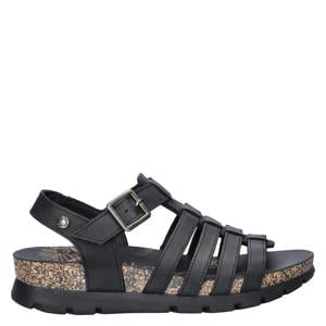 Sasha suède leren sandalen zwart