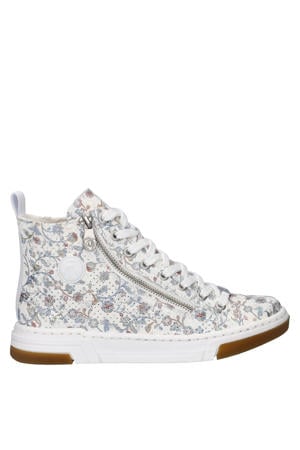 sneakers wit/lichtblauw