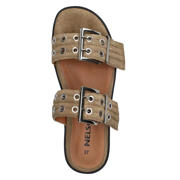 thumbnail: Nelson suède slippers beige
